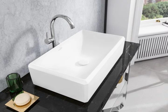 Консоль Villeroy & Boch Antheus 120 nero marquina, мраморная столешница