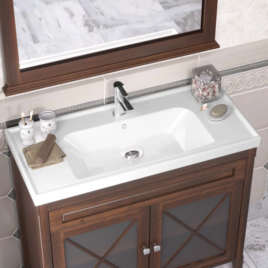 Зеркало Opadiris Палермо 100 светлый орех