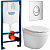 Инсталляция Grohe Rapid SL 38721001 с кнопкой + унитаз подвесной CeramaLux 2198