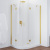Душевой уголок Vegas Glass AFS-F 120*100 09 01 R профиль золото, стекло прозрачное Душевой уголок Vegas Glass AFS-F 120*100 09 01 R профиль золото, стекло прозрачное