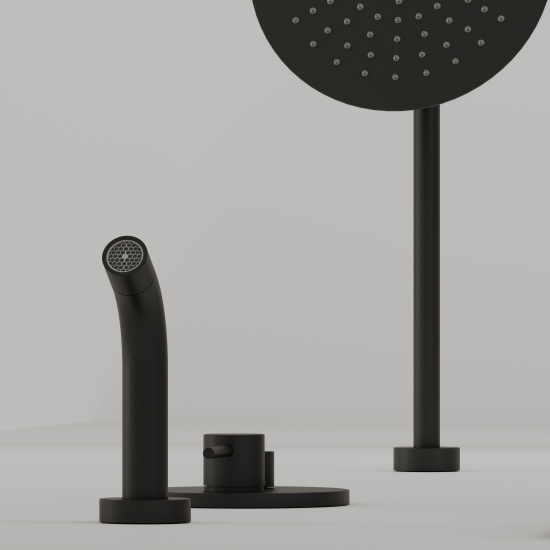 Душевая система SANCOS Select SC3004MB, черная матовая