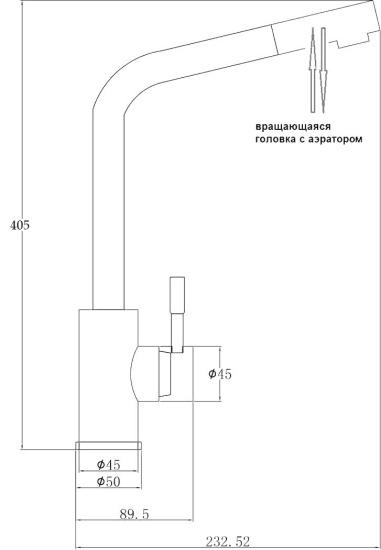 Смеситель для кухни Zorg Steel Hammer SH 5161 INOX