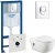 Инсталляция Grohe Rapid SL 38750001 4 в 1 с кнопкой смыва + унитаз подвесной Roca Meridian 346247000 с сиденьем Roca Meridian 8012A2004
