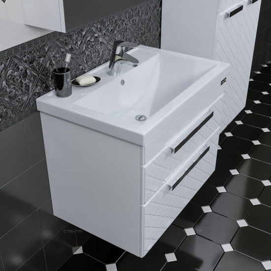 Мебель для ванной СанТа Калипсо Люкс 70 подвесная 2 ящика