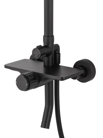 Душевая стойка Wonzon & Woghand Click WW-N3S962-MB