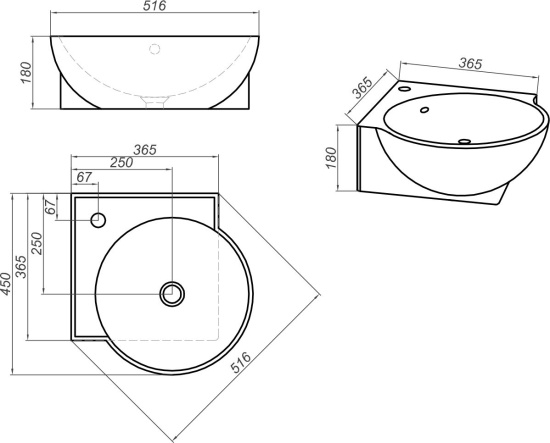 Мебель для ванной Aqwella Рио 45