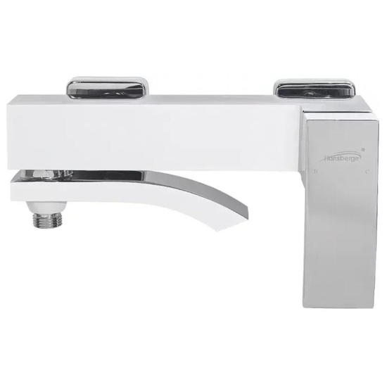 Набор для ванны 3 в 1 Hansberge H7077W, белый/хром