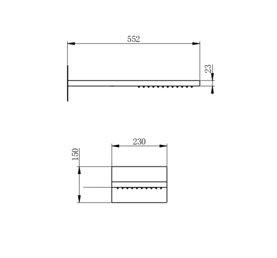 Верхний душ Wonzon & Woghand WW-HS101-BG