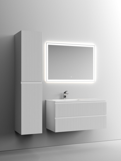 Тумба с раковиной Sancos Snob T 100 Bianco левая SNT100LW, подвесная