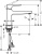 Смеситель для раковины Hansgrohe Metropol 32502000, с донным клапаном Push-Open