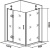 Душевой уголок Good Door Saturn WTW+SP левый 140х90х185 см