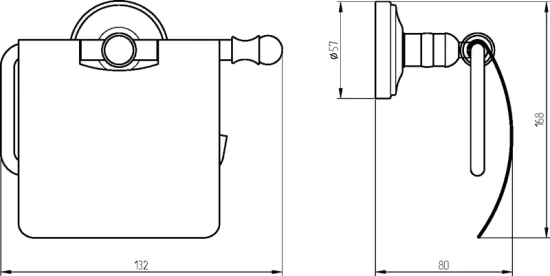 Держатель туалетной бумаги Migliore Mirella 17230 хром