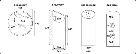 Напольная раковина CeramaLux P7030L