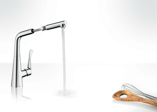 Смеситель для кухни Hansgrohe Metris M71 73828000 хром