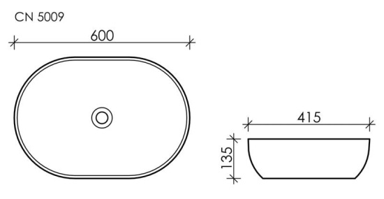 Накладная раковина Ceramicanova Element CN5009