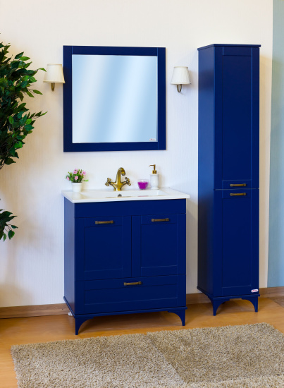 Мебель для ванной Sanflor Ванесса 75 напольная, индиго