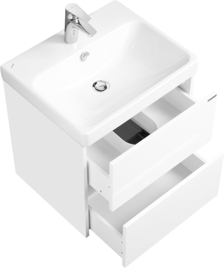 Тумба с раковиной Aquaton Сканди 55 белый глянец