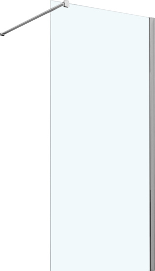 Душевая перегородка Vincea Walk-in VSW-1H100CL 100 см, профиль хром, стекло прозрачное