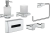 Набор Hansgrohe AddStoris аксессуаров для ванной, 5 предметов, хром