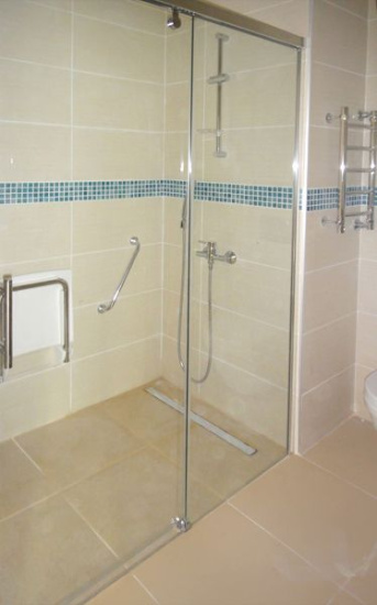 Душевая дверь в нишу GuteWetter Slide Door GK-862 правая 125 см стекло бесцветное, профиль хром