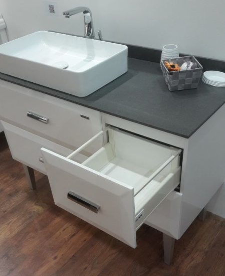 Мебель для ванной Comforty Империя 120 столешница антрацит