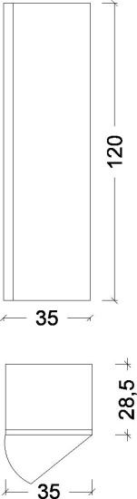 Пенал Armadi Art Vallessi дуб темный