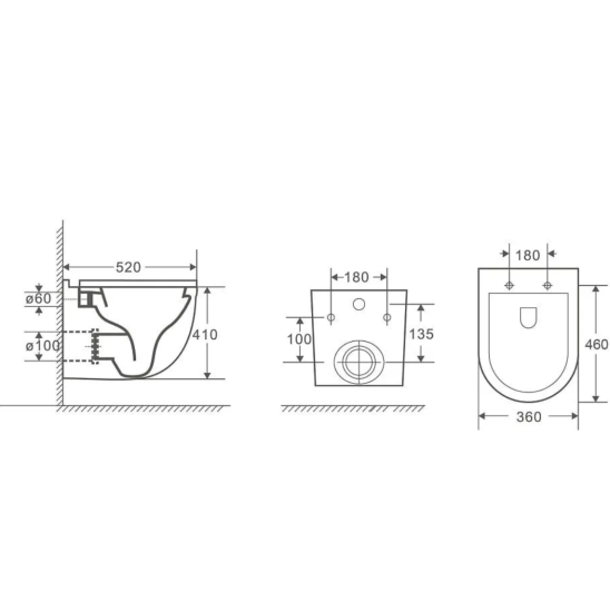 Инсталляция Weltwasser Marberg 507 SE с унитазом Heimbach 043 GL-WT