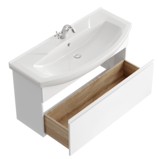 Тумба с раковиной Aqwella Rodos 105 подвесная