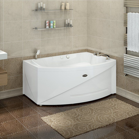 Акриловая ванна Radomir Бостон 150х100 см White с гидромассажем