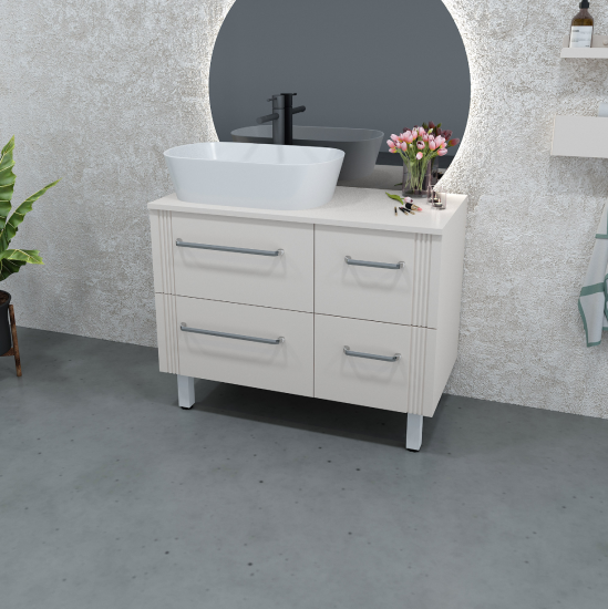 Тумба с раковиной Sanvit Ричмонд 90 R со столешницей