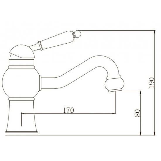 Смеситель для раковины Kaiser Stone 61211
