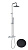 Душевая стойка Fiore Xenon 44NN0964 черная