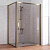 Душевой уголок Vegas Glass ZP+ZPV 140*100 05 05 профиль бронза, стекло бронза