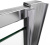 Душевая дверь в нишу Vincea Intra VDP-1I8090CL 80/90 см, стекло прозрачное, хром