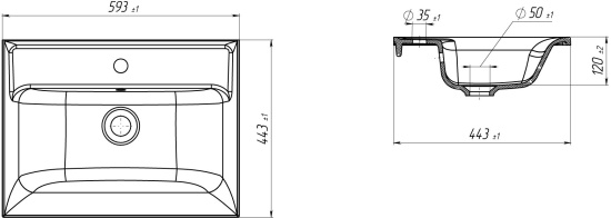 Мебель для ванной Marka One Elena 60 стекло