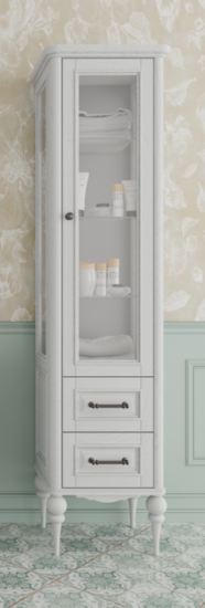 Мебель для ванной ValenHouse Эстетика 150 белая, фурнитура золото