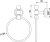 Полотенцедержатель Jaquar AQN-CHR-7721 Полотенцедержатель Jaquar AQN-CHR-7721