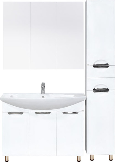 Мебель для ванной Misty Лаванда 105 прямая