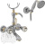 Смеситель для ванны Migliore Korona Swarovski ML.KRN-4703 CrDo