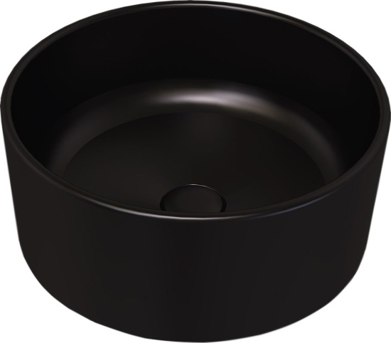 Столешница Stworki Ольборг 100 дуб французский, без отверстий, с тумбой 60, с раковиной Stworki Rotenburg 40 черной