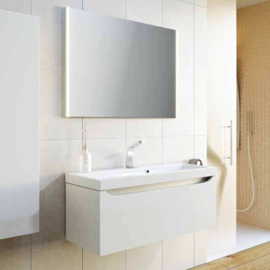 Тумба с раковиной Aqwella 5 stars Verona 100 белая