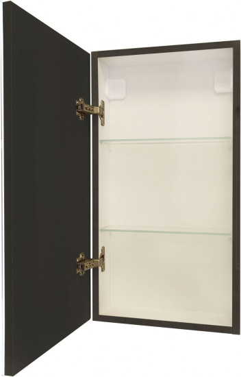 Зеркало-шкаф Art&Max Techno 35 L с подсветкой, черное