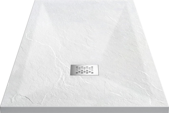 Поддон для душа Vincea VST-4SR8011W 110x80 белый матовый, с сифоном