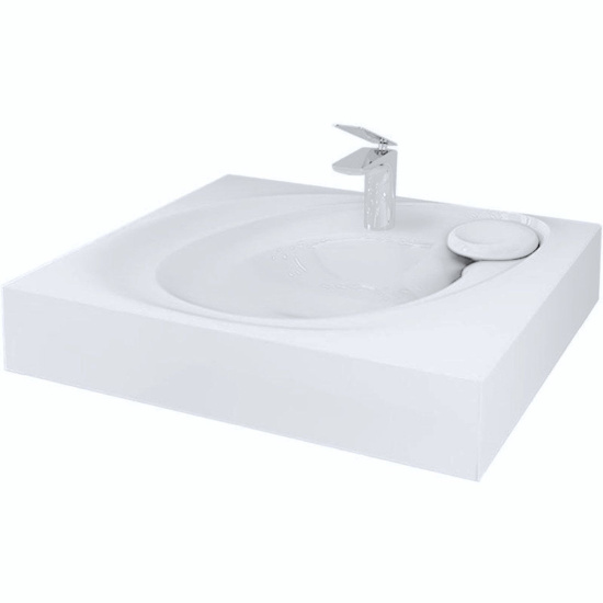 Раковина над стиральной машиной Raval Perla 60x55