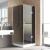 Душевой уголок Vegas Glass AFP-Fis LUX 110*90 01 07 R, профиль белый, стекло графит