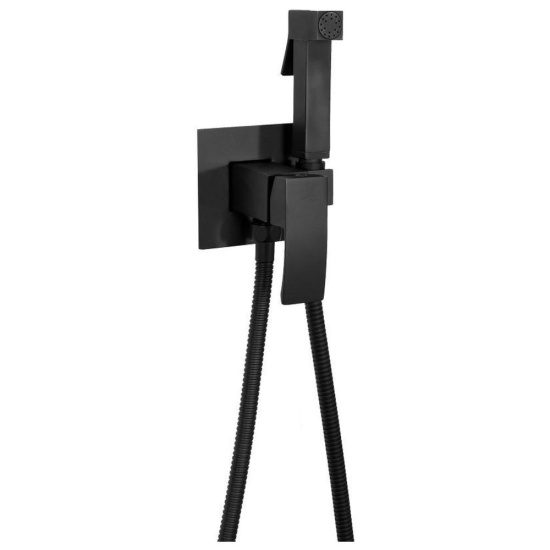 Гигиенический душ Hansberge H3077BL со смесителем, черный