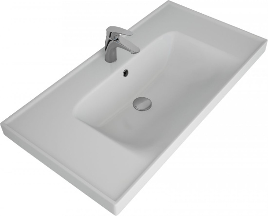 Тумба с раковиной Art&Max Techno 90 подвесная, дуб мелфорд