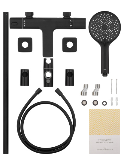 Смеситель для ванны Wonzon & Woghand Solid WW-C2011-A-MB с термостатом