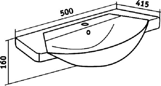 Мебель для ванной Runo Монро 50
