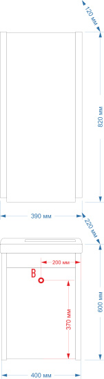 Мебель для ванной Misty Мини 40 подвесная, вудлайн